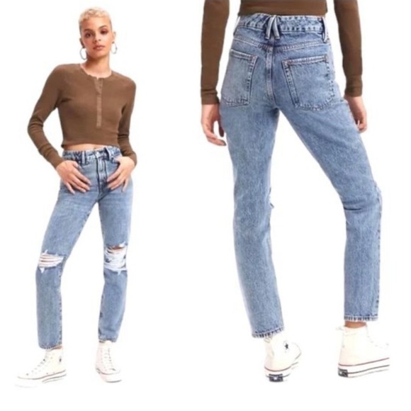 Good American Light Blue High Rise Jeans - Picture 1 of 10